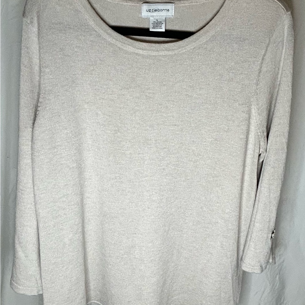 Liz Claiborne Cream Women's Top